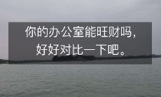 你的办公室能旺财吗,好好对比一下吧。