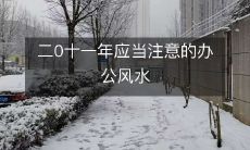 二0十一年应当注意的办公风水