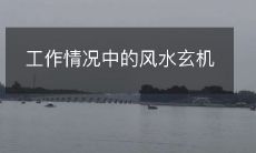 工作情况中的风水玄机