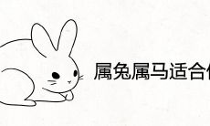 属兔属马适合做夫妻吗 相配婚姻合不合