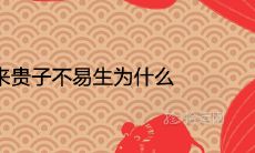 从来贵子不易生为什么