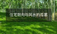 住宅朝向与风水的瓜葛