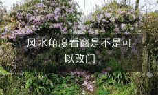 风水角度看窗是不是可以改门