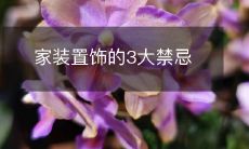 家装置饰的3大禁忌