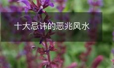 十大忌讳的恶兆风水