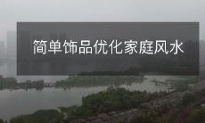 简单饰品优化家庭风水