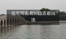 住宅周围栽树趋吉避凶法