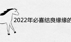 2022年必喜结良缘缘的生肖女