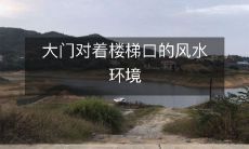 大门对着楼梯口的风水环境