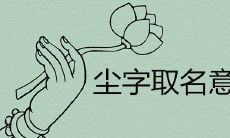 尘用在名字的意境如何 诗意古风男孩取名