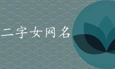 好听干净不易撞两个字女网名最新推荐