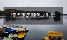 清点家居颜色之利弊