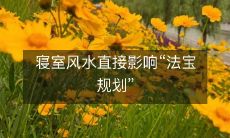 寝室风水直接影响“法宝规划”