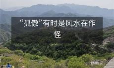 “孤傲”有时是风水在作怪