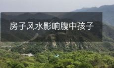 房子风水影响腹中孩子