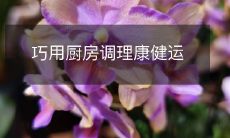 巧用厨房调理康健运