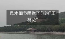 风水细节阻拦了你的“正桃花”