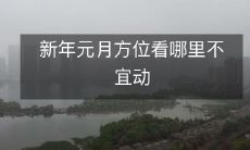新年元月方位看哪里不宜动