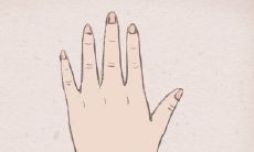 解析：女人川字掌手相图解