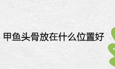 甲鱼头骨放在什么位置好最吉利