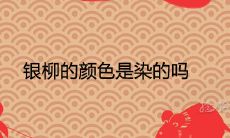 银柳的颜色是染的吗 有哪些害处和好处