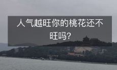 人气越旺你的桃花还不旺吗?