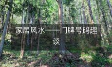 家居风水――门牌号码趣谈