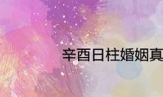 辛酉日柱婚姻真的很惨是真的吗