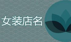 2022最洋气独特的女装店名
