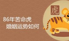 86年苦命虎婚姻运势如何